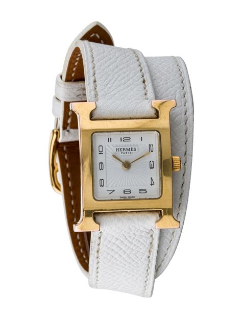 montre hermes heure h double tour|heure h watch case size.